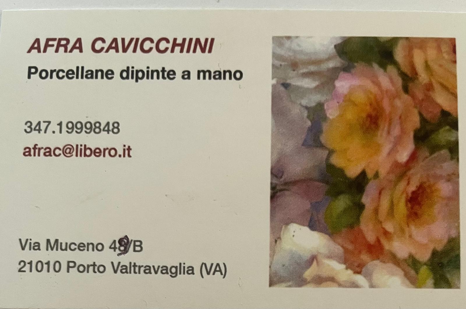 Logo Afra Cavicchini — Porcellane dipinte a mano